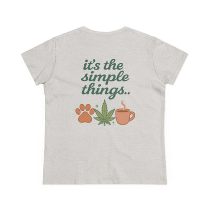 Simple Things Cotton Tee - Minimalist Design for Nature Lovers