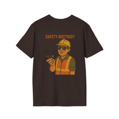 Funny Safety Meeting T-Shirt - Unisex Softstyle Tee
