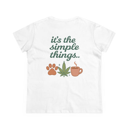 Simple Things Cotton Tee - Minimalist Design for Nature Lovers