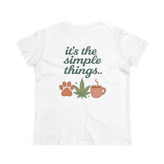 Simple Things Cotton Tee - Minimalist Design for Nature Lovers