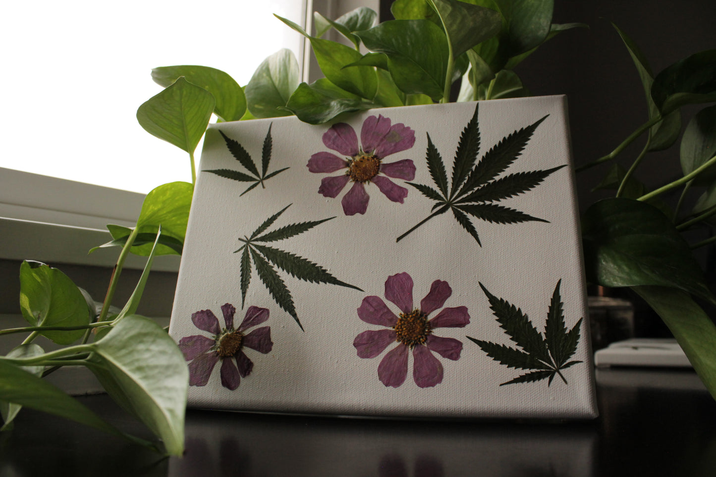 Canvas Decor - 10" x 8" Floral Collage