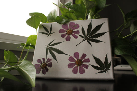 Canvas Decor - 10" x 8" Floral Collage