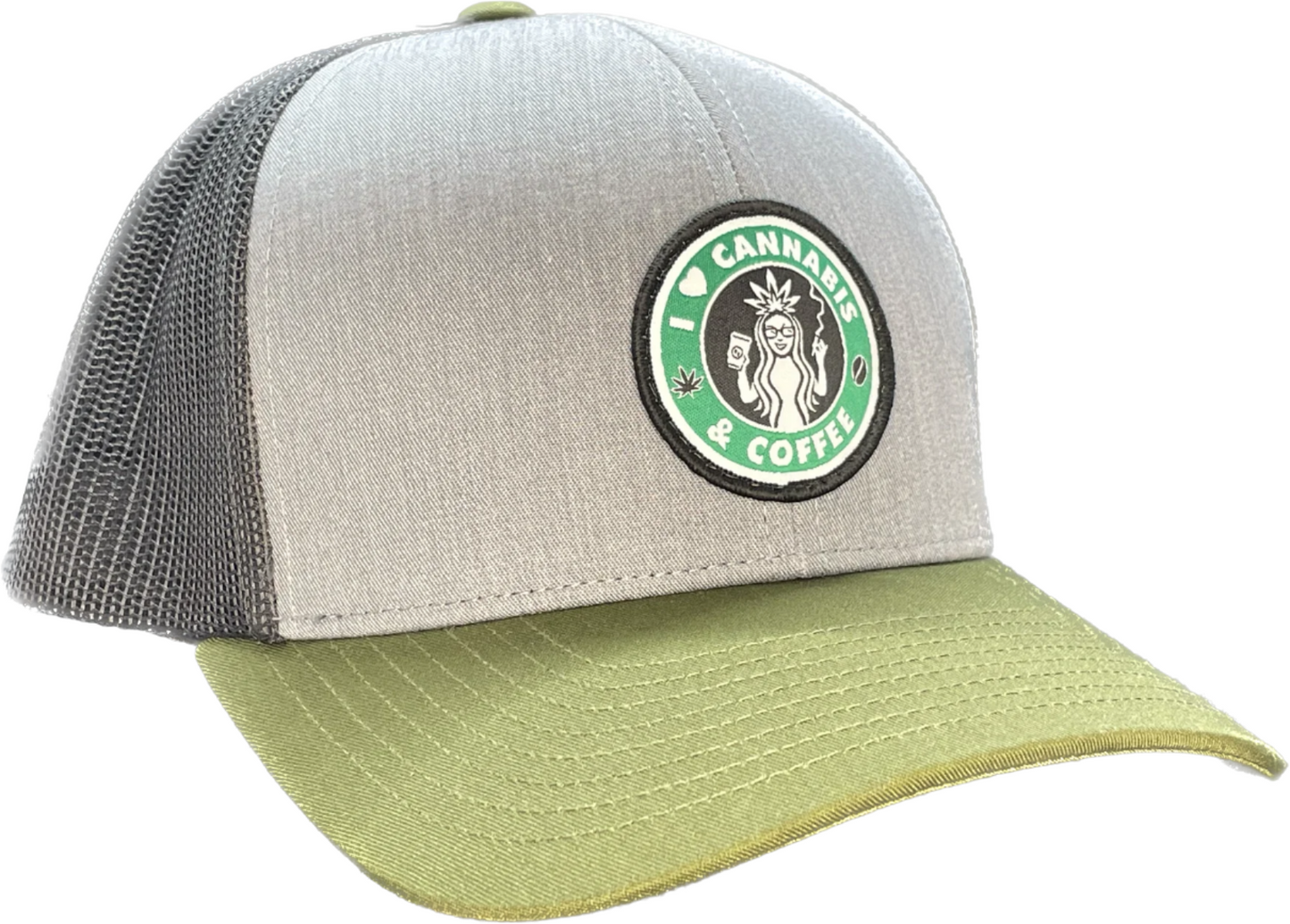 Tri-colored low profile snapback with logo