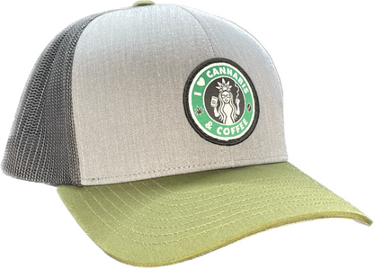 Tri-colored low profile snapback with logo